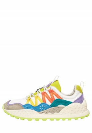 Flower Mountain Washi Sneakers Dame Grå Hvide | WAC796ND