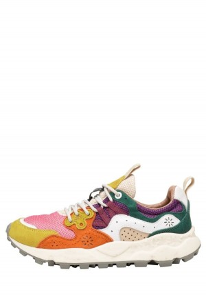 Flower Mountain Yamano 3 Sneakers Dame Fuchsia Gul | MGZ7587DQ