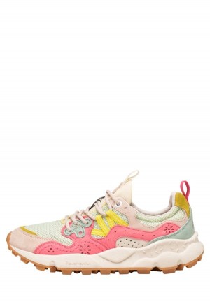 Flower Mountain Yamano 3 Sneakers Dame Lyserød Turkis | BZI5674SR