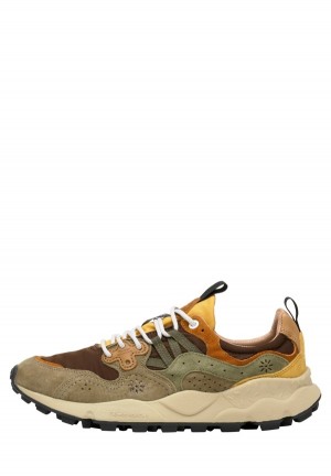 Flower Mountain Yamano 3 Sneakers Herre Brune Grå | HRS2863TW