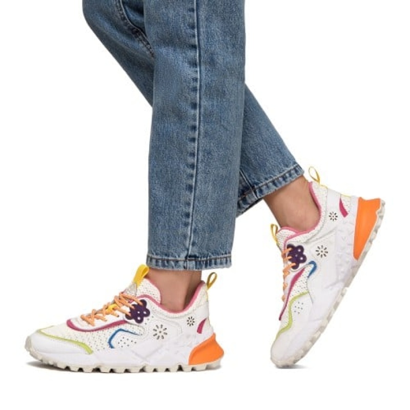 Flower Mountain Kotetsu Sneakers Dame Hvide | MDJ9335NJ