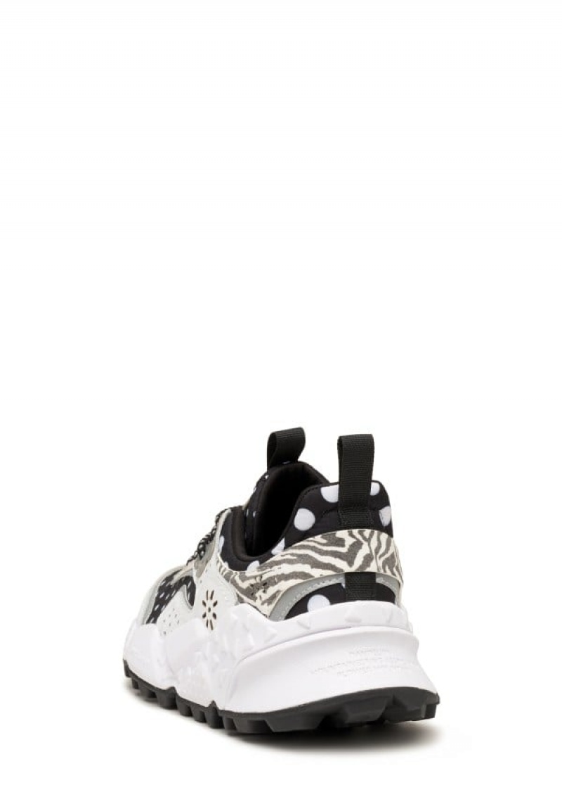 Flower Mountain Kotetsu Sneakers Dame Sort Hvide | EMQ1061IZ