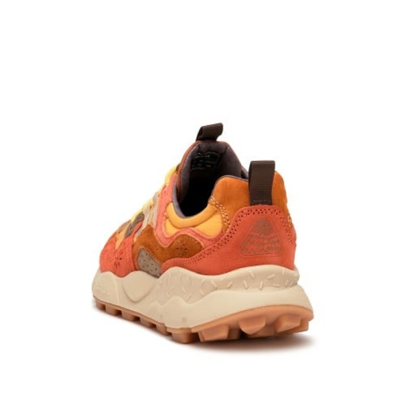 Flower Mountain Yamano 3 Hkdelic Sneakers Herre Brune Orange | YCZ6752GV