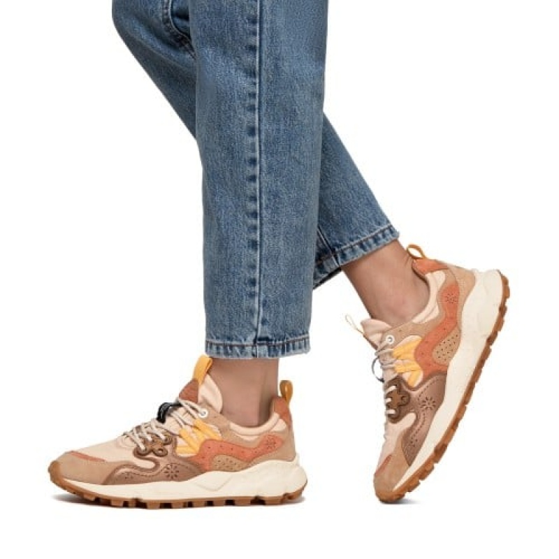 Flower Mountain Yamano 3 Sneakers Dame Brune | GCH9711HJ