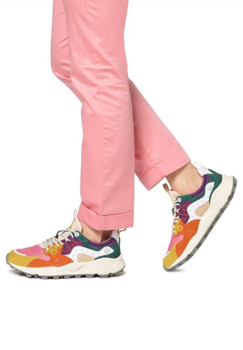 Flower Mountain Yamano 3 Sneakers Dame Fuchsia Gul | MGZ7587DQ