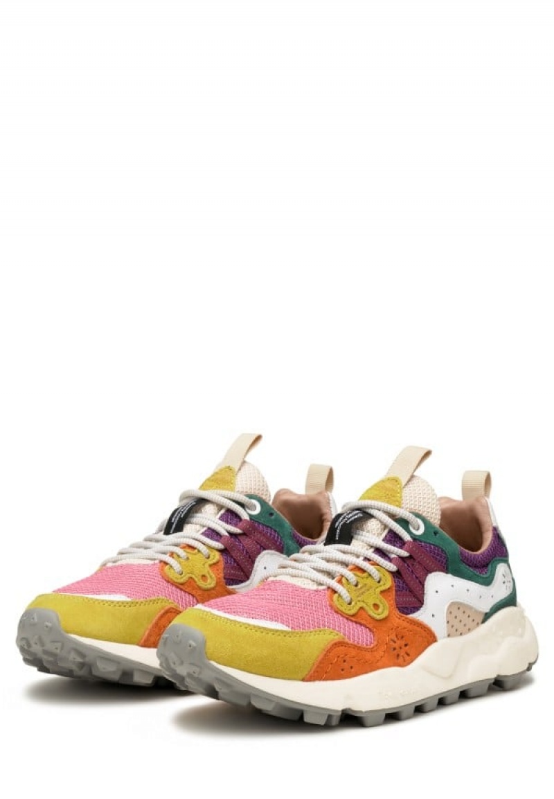 Flower Mountain Yamano 3 Sneakers Dame Fuchsia Gul | MGZ7587DQ