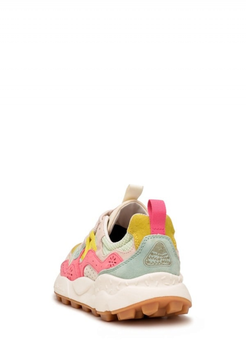 Flower Mountain Yamano 3 Sneakers Dame Lyserød Turkis | BZI5674SR