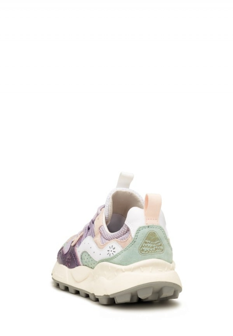 Flower Mountain Yamano 3 Sneakers Dame Lilla Turkis | RMK3061QH