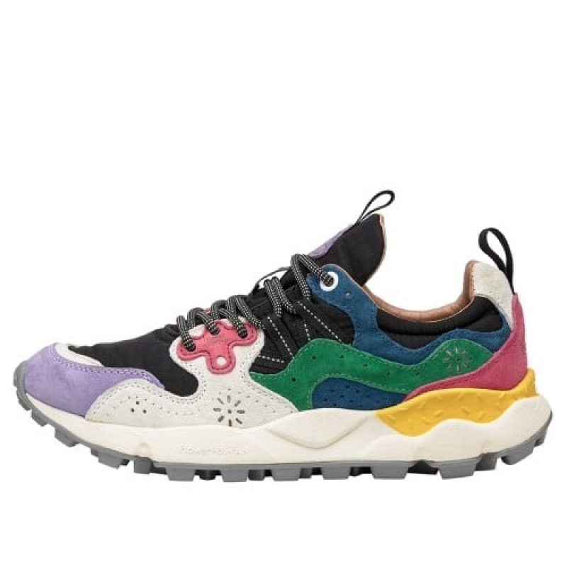 Flower Mountain Yamano 3 Sneakers Dame Lilla Sort Hvide | HPU492AE