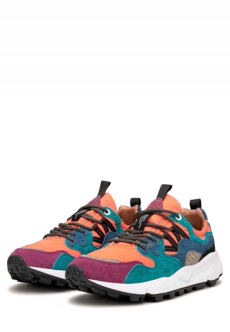 Flower Mountain Yamano 3 Uni Sneakers Dame Orange Lilla | TSN5794IX