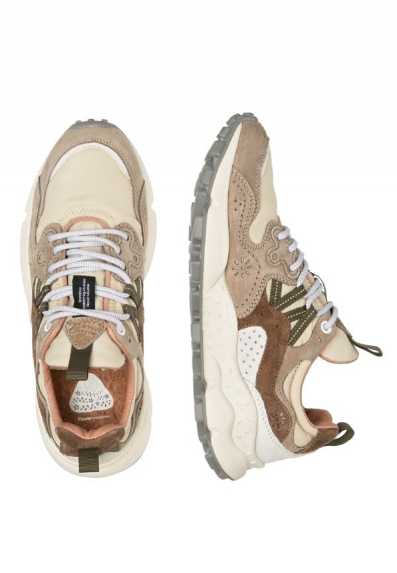 Flower Mountain Yamano 3 Uni Sneakers Dame Grå Beige | XOC1679RK