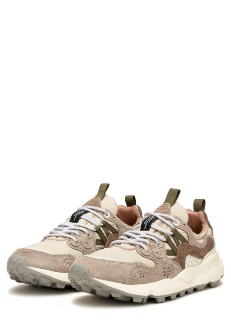 Flower Mountain Yamano 3 Uni Sneakers Dame Grå Beige | XOC1679RK